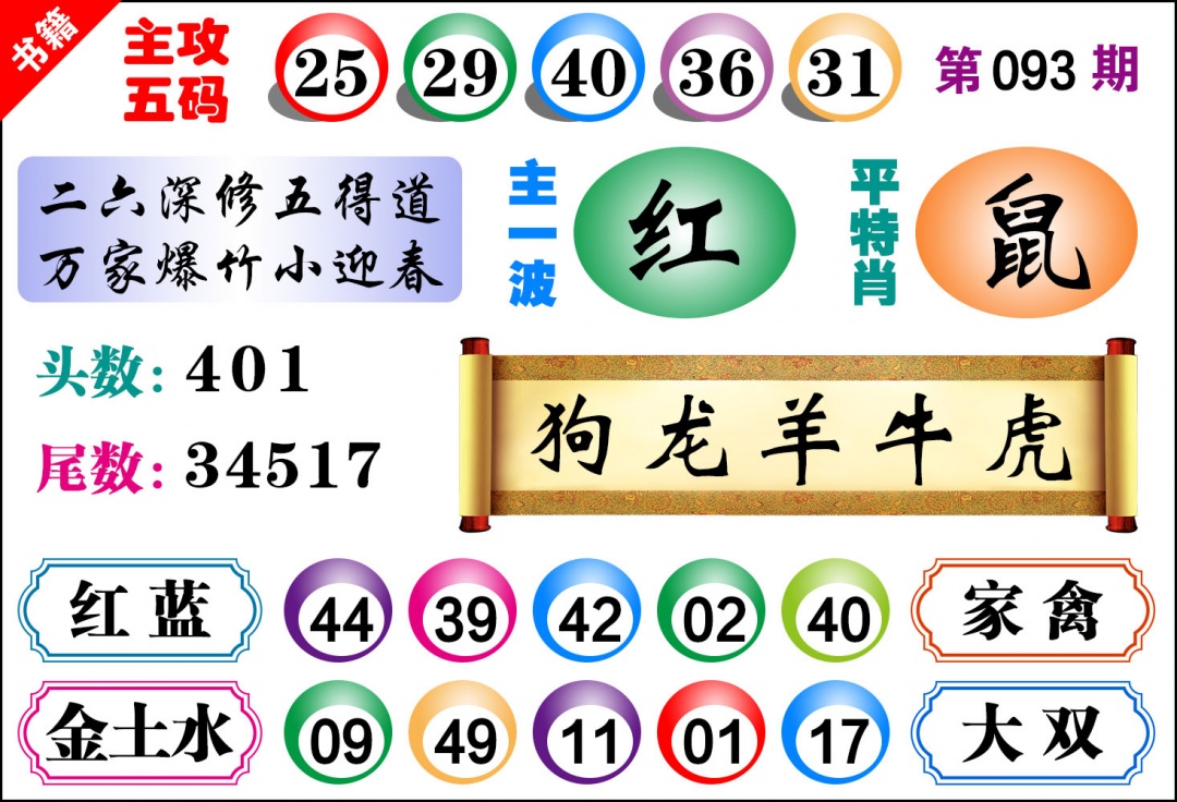 093期澳门主攻五码[图]
