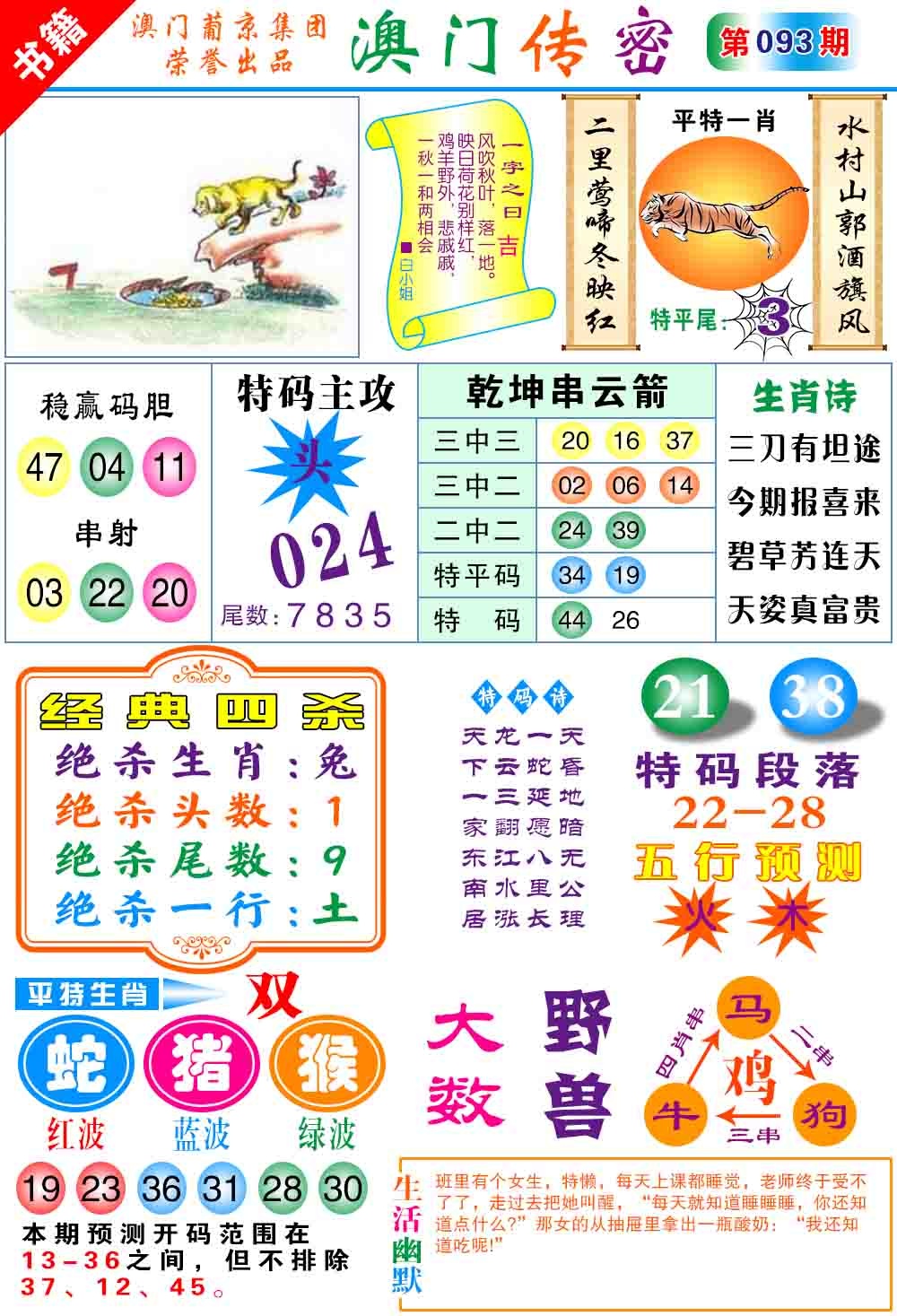 093期澳门传密心水[图]